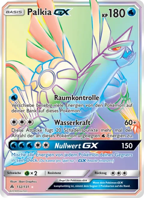 Palkia GX [Spatial Control | Hydro Pressure | Zero Vanish GX]