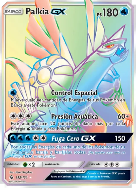 Palkia GX [Spatial Control | Hydro Pressure | Zero Vanish GX]