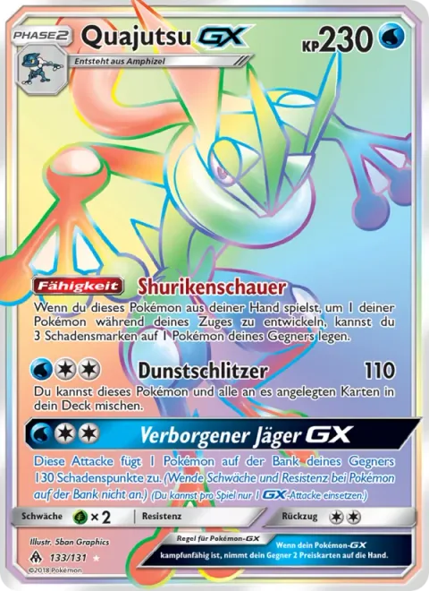 Greninja GX [Shuriken Flurry | Haze Slash | Shadowy Hunter GX]