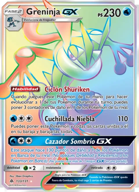 Greninja GX [Shuriken Flurry | Haze Slash | Shadowy Hunter GX]