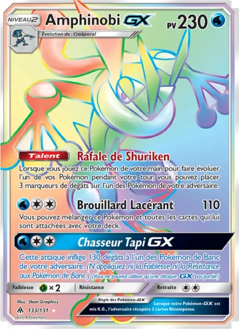 Greninja GX [Shuriken Flurry | Haze Slash | Shadowy Hunter GX]