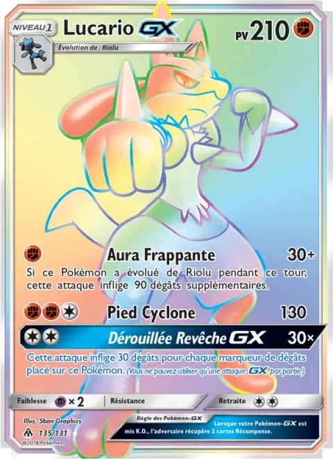Lucario GX [Aura Strike | Cyclone Kick | Cantankerous Beatdown GX]