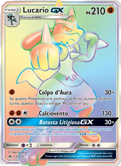 Lucario GX [Aura Strike | Cyclone Kick | Cantankerous Beatdown GX]