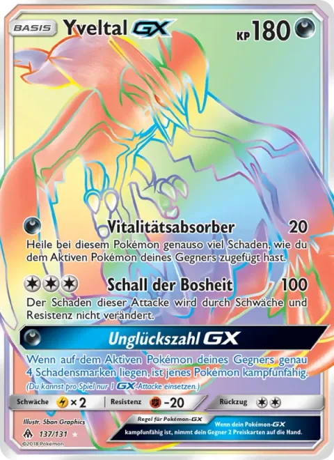 Yveltal GX [Absorb Vitality | Sonic Evil | Doom Count GX]