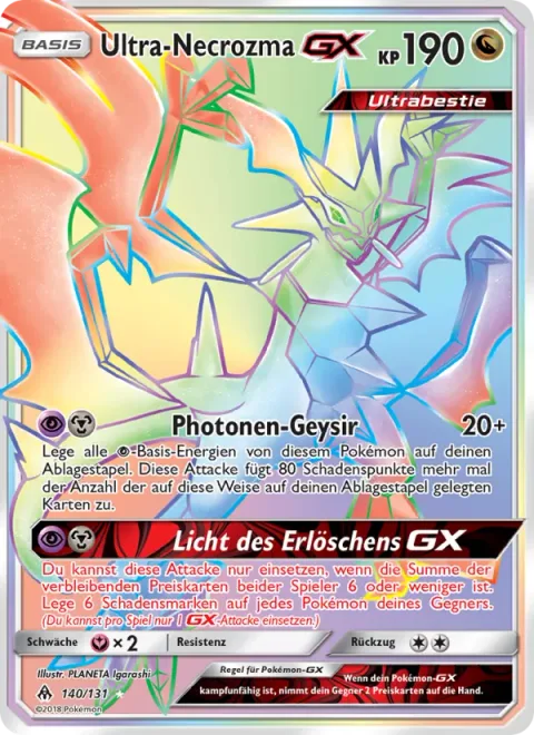 Ultra Necrozma GX [Photon Geyser | Sky-Scorching Light GX]