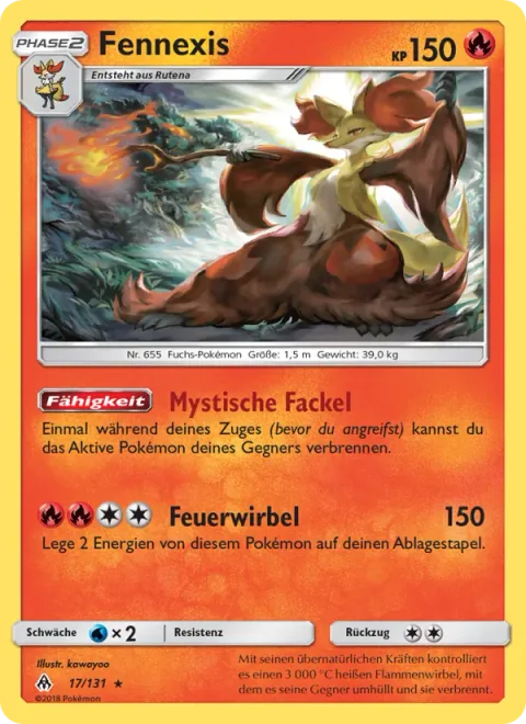 Delphox [Mystical Torch | Fire Spin]