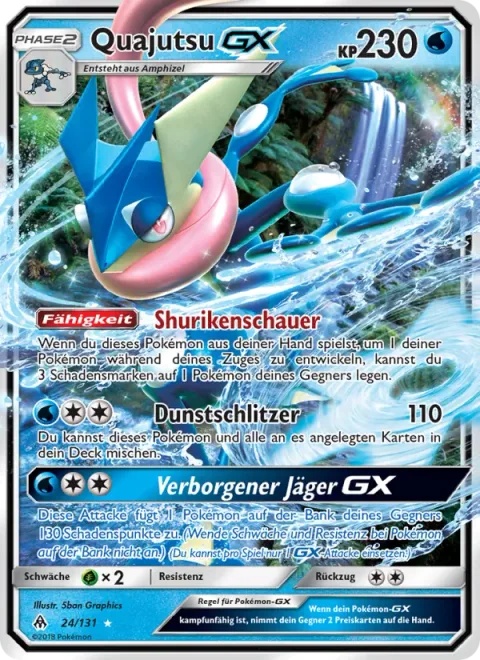 Greninja GX [Shuriken Flurry | Haze Slash | Shadowy Hunter GX]