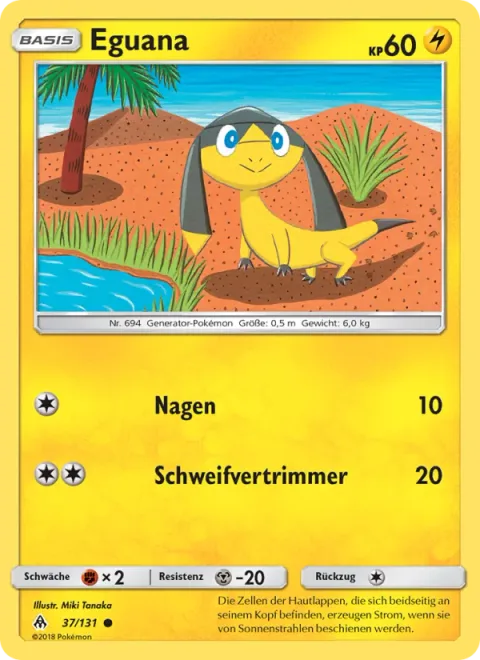 Helioptile [Gnaw | Tail Whap]
