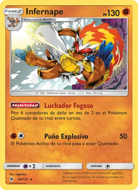 Infernape [Flaming Fighter | Burst Punch]