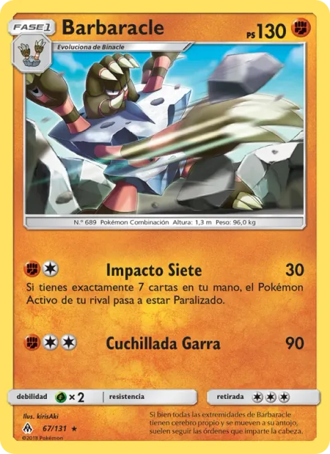 Barbaracle [Seven Shock | Claw Slash]