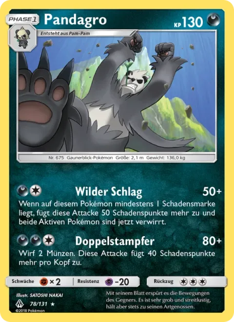 Pangoro [Untamed Punch | Double Stomp]
