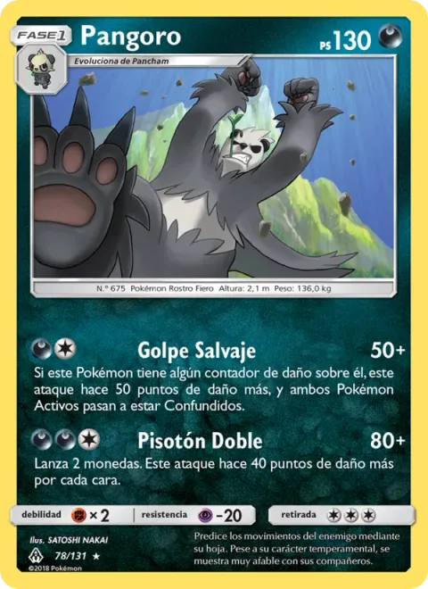 Pangoro [Untamed Punch | Double Stomp]