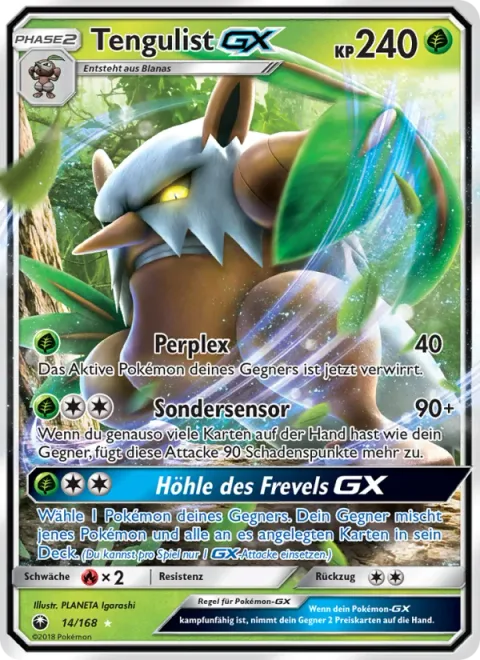 Shiftry GX [Perplex | Extrasensory | Den of Iniquity GX]