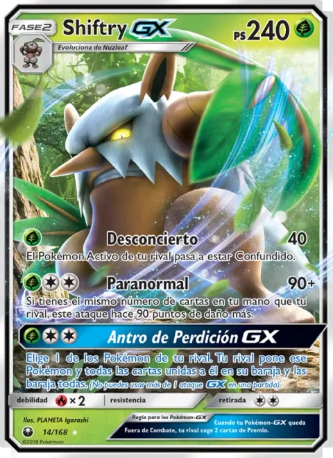 Shiftry GX [Perplex | Extrasensory | Den of Iniquity GX]