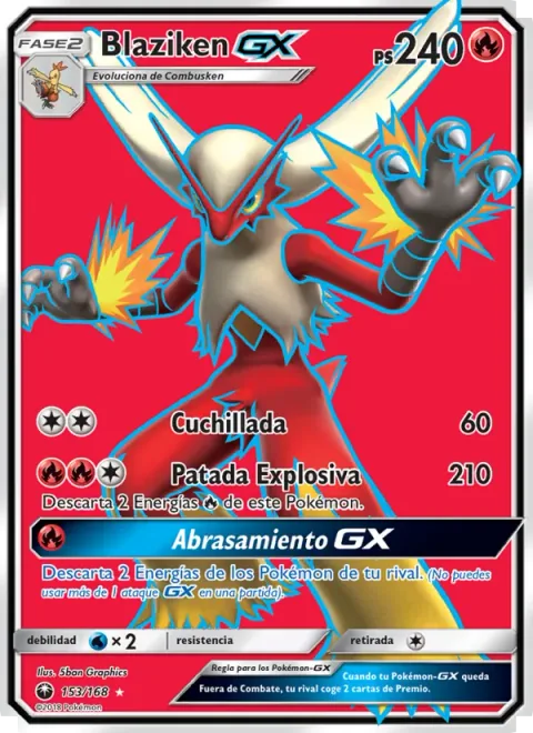 Blaziken GX [Slash | Explosive Kick | Blaze Out GX]
