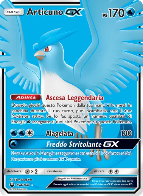 Articuno GX [Legendary Ascent | Ice Wing | Cold Crush GX]