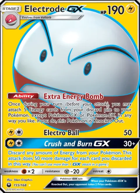 Electrode GX [Extra Energy Bomb | Electro Ball | Crush and Burn GX]