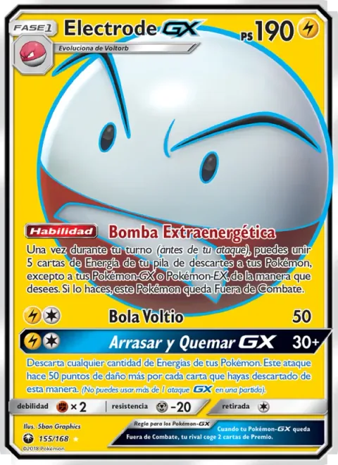 Electrode GX [Extra Energy Bomb | Electro Ball | Crush and Burn GX]