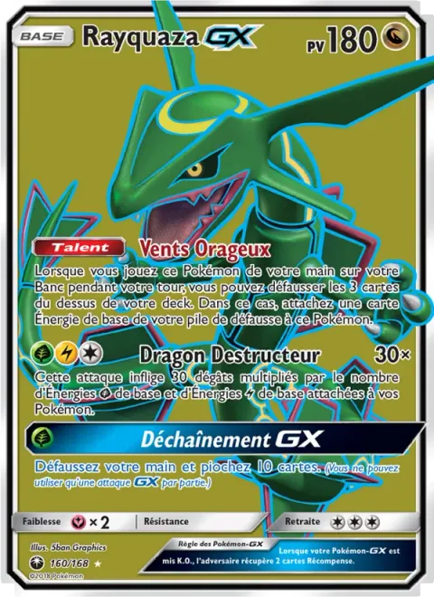 Rayquaza GX [Stormy Winds | Dragon Break | Tempest GX]