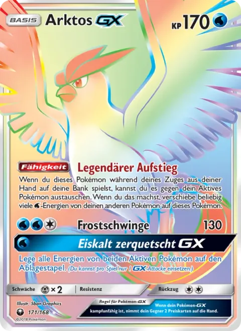 Articuno GX [Legendary Ascent | Ice Wing | Cold Crush GX]