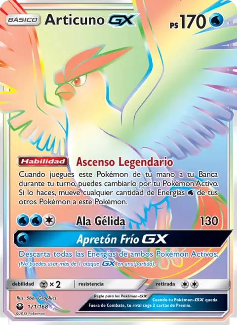 Articuno GX [Legendary Ascent | Ice Wing | Cold Crush GX]