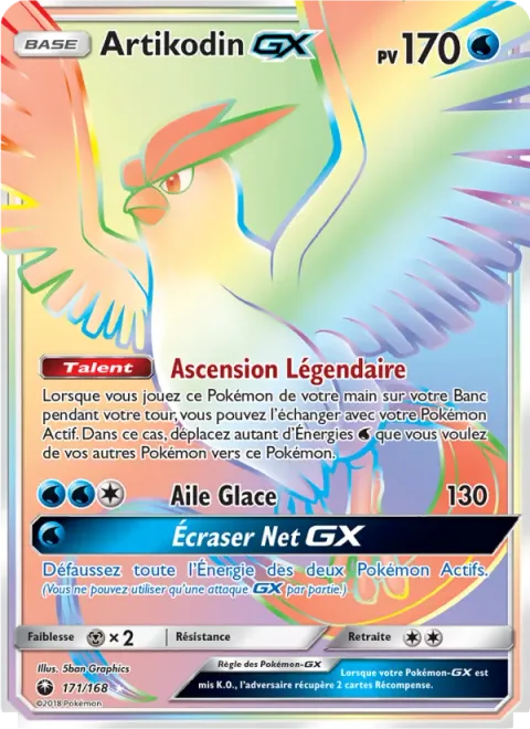 Articuno GX [Legendary Ascent | Ice Wing | Cold Crush GX]