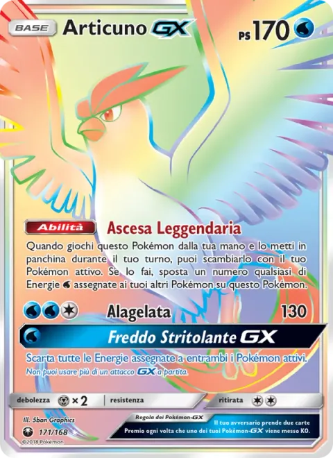 Articuno GX [Legendary Ascent | Ice Wing | Cold Crush GX]