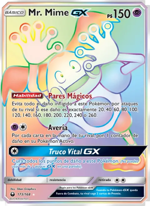 Mr. Mime GX [Magic Evens | Breakdown | Life Trick GX]