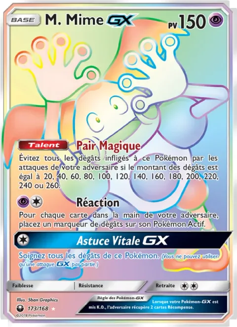 Mr. Mime GX [Magic Evens | Breakdown | Life Trick GX]