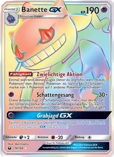 Banette GX [Shady Move | Shadow Chant | Tomb Hunt GX]