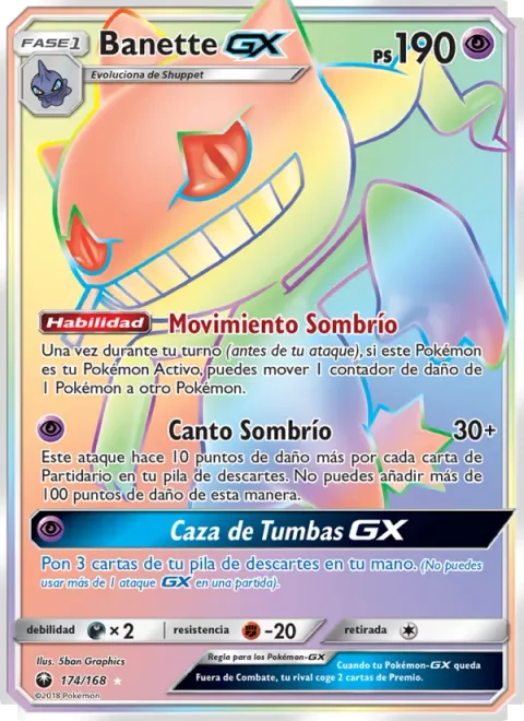 Banette GX [Shady Move | Shadow Chant | Tomb Hunt GX]