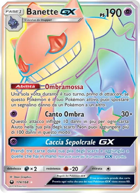 Banette GX [Shady Move | Shadow Chant | Tomb Hunt GX]