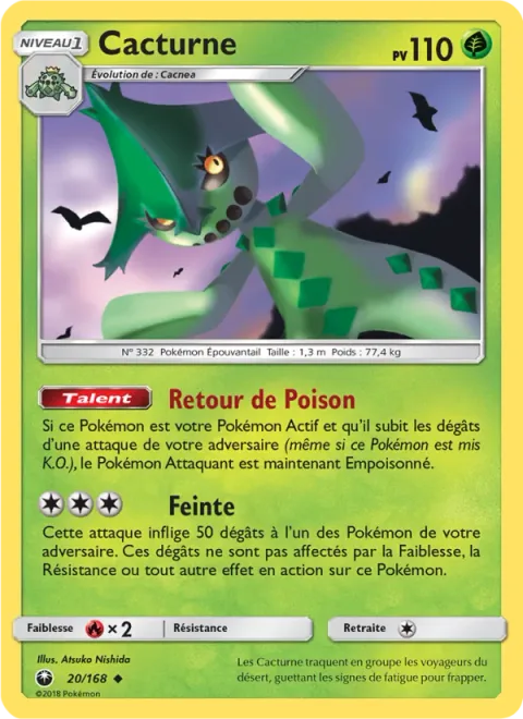 Cacturne [Poison Payback | Feint Attack]