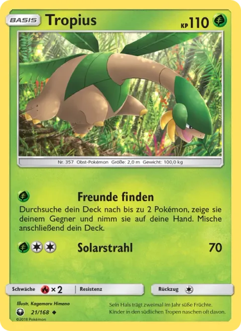 Tropius [Find a Friend | Solar Beam]