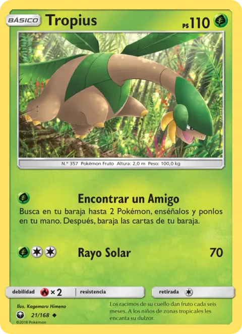 Tropius [Find a Friend | Solar Beam]