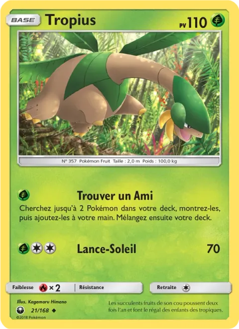 Tropius [Find a Friend | Solar Beam]