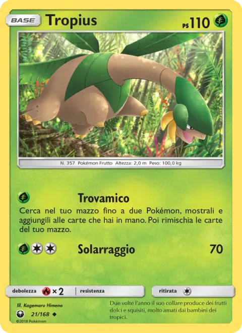 Tropius [Find a Friend | Solar Beam]