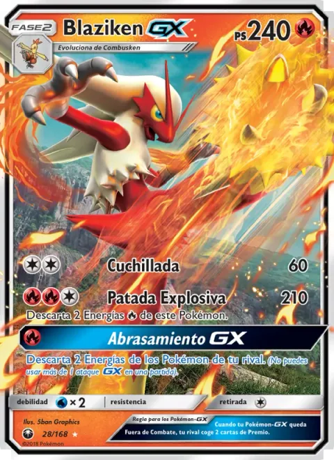 Blaziken GX [Slash | Explosive Kick | Blaze Out GX]