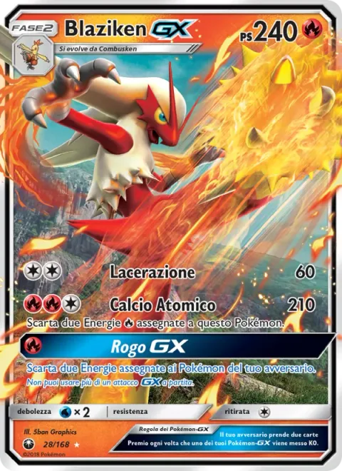 Blaziken GX [Slash | Explosive Kick | Blaze Out GX]