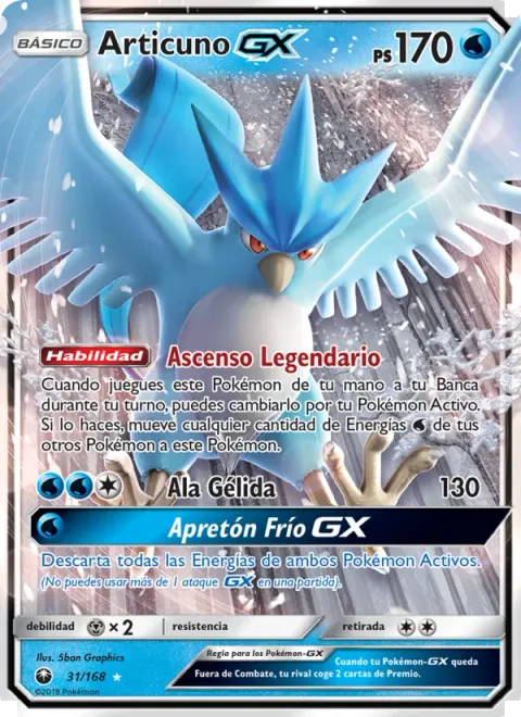 Articuno GX [Legendary Ascent | Ice Wing | Cold Crush GX]