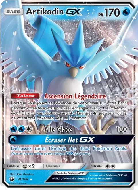 Articuno GX [Legendary Ascent | Ice Wing | Cold Crush GX]