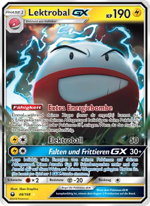 Electrode GX [Extra Energy Bomb | Electro Ball | Crush and Burn GX]