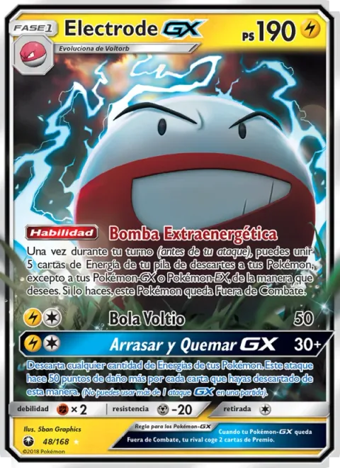 Electrode GX [Extra Energy Bomb | Electro Ball | Crush and Burn GX]