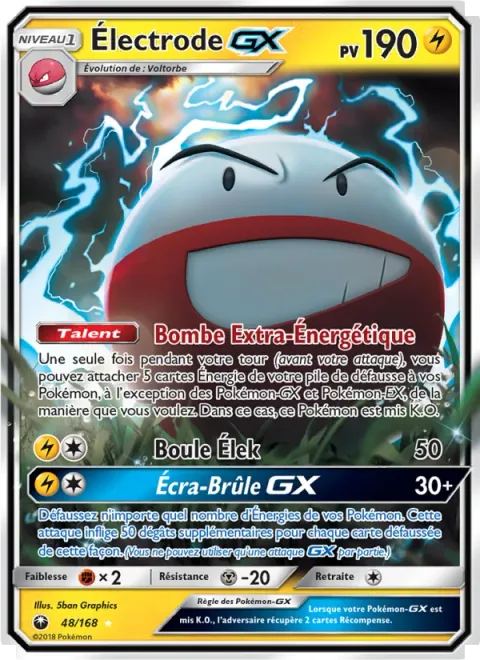 Electrode GX [Extra Energy Bomb | Electro Ball | Crush and Burn GX]