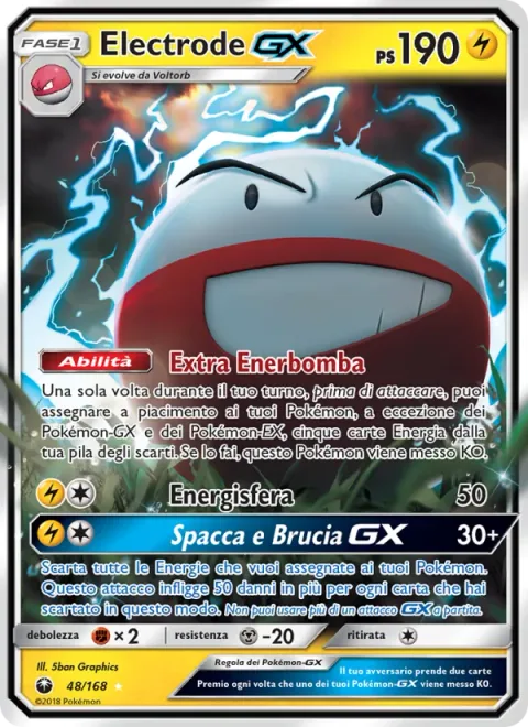 Electrode GX [Extra Energy Bomb | Electro Ball | Crush and Burn GX]