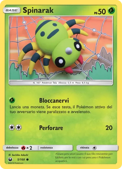 Spinarak [Stun Poison | Pierce]