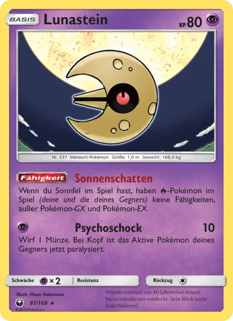 Lunatone [Sol Shade | Psyshock]