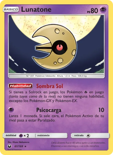Lunatone [Sol Shade | Psyshock]