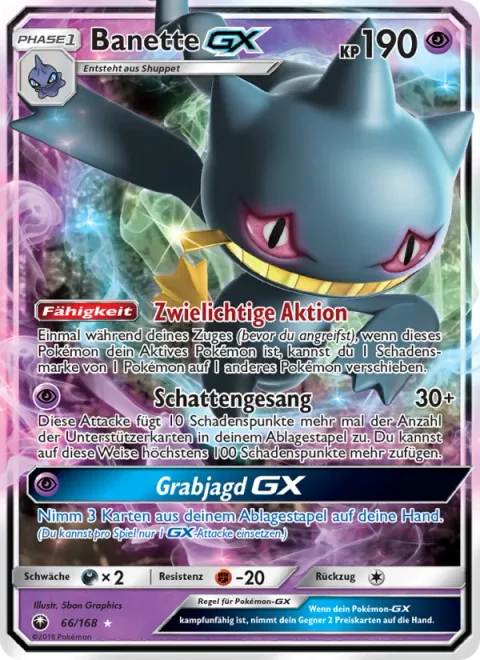 Banette GX [Shady Move | Shadow Chant | Tomb Hunt GX]
