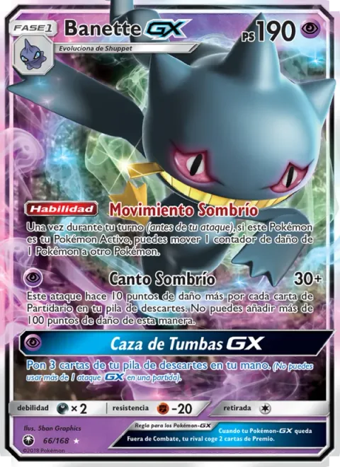 Banette GX [Shady Move | Shadow Chant | Tomb Hunt GX]